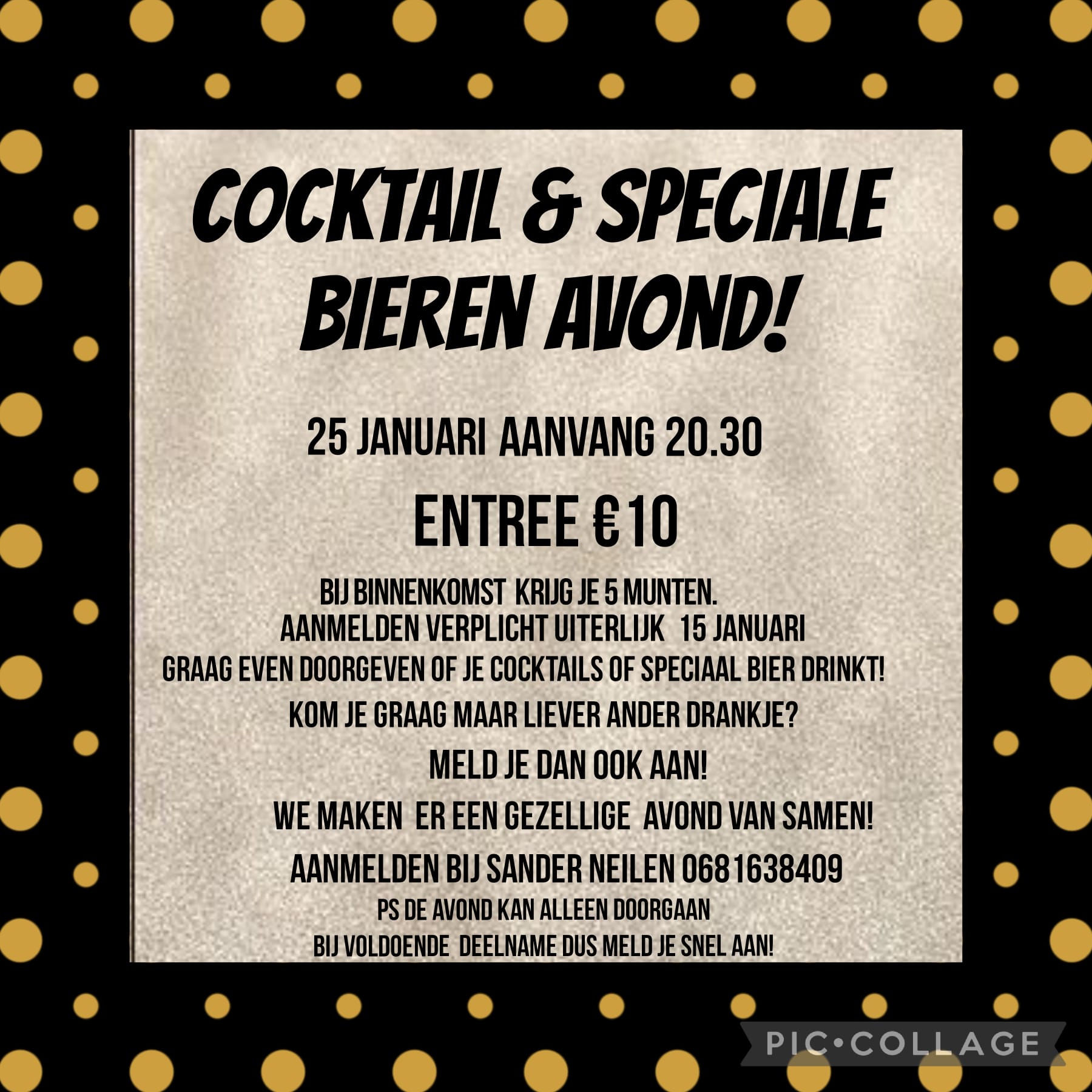 cocktail & speciaalbier avond